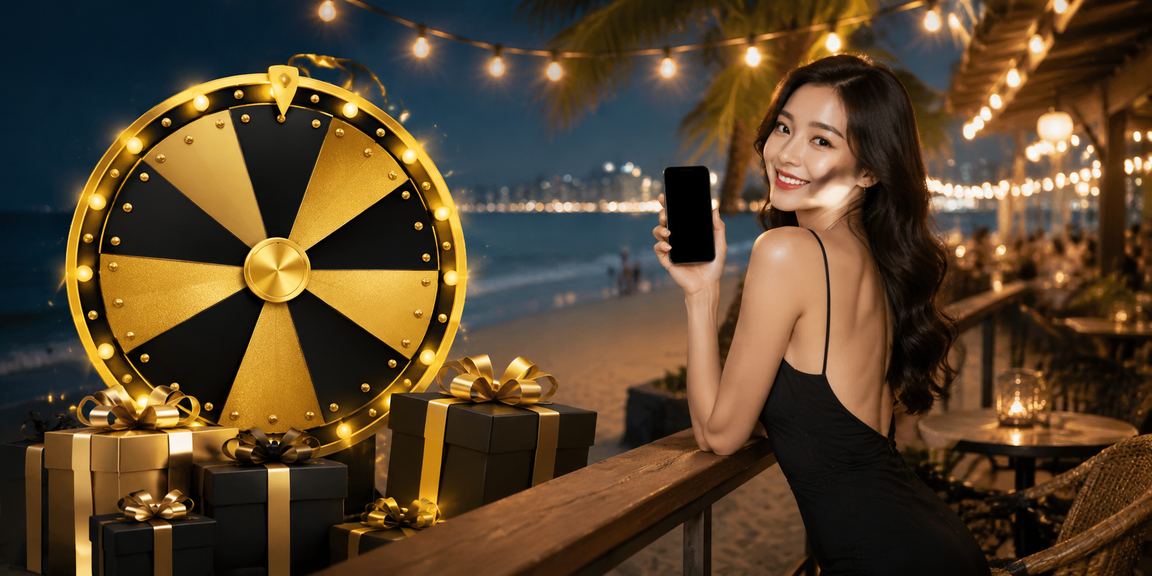 Người chơi tại Vũng Tàu tham gia lucky draw khi uống cà phê buổi sáng trên điện thoại